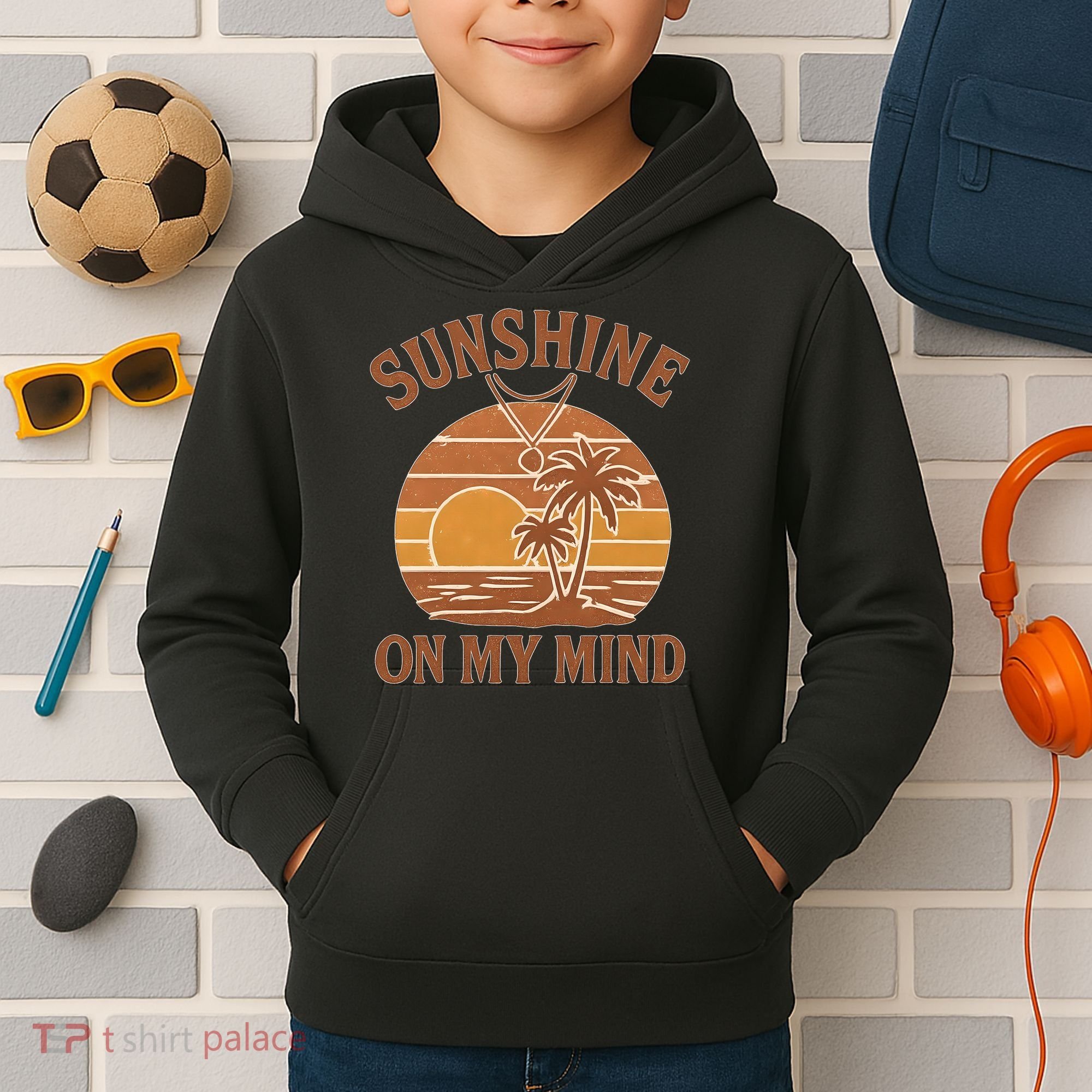 Sunshine on My Mind Kids Hoodie