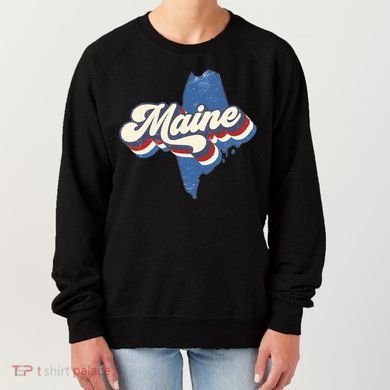 State Of Maine Retro Logo Women's Sweatshirt
