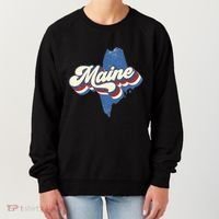 State Of Maine Retro Logo Women's Sweatshirt thumb 0