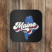 State Of Maine Retro Logo Coaster thumb 0