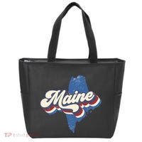 State Of Maine Retro Logo Tote Bag thumb 0