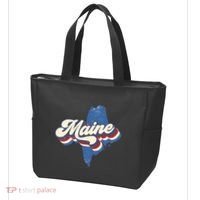 State Of Maine Retro Logo Tote Bag thumb 3