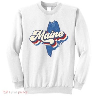 State Of Maine Retro Logo Sweatshirt