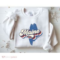 State Of Maine Retro Logo Sweatshirt thumb 2