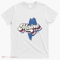 State Of Maine Retro Logo T-Shirt thumb 0