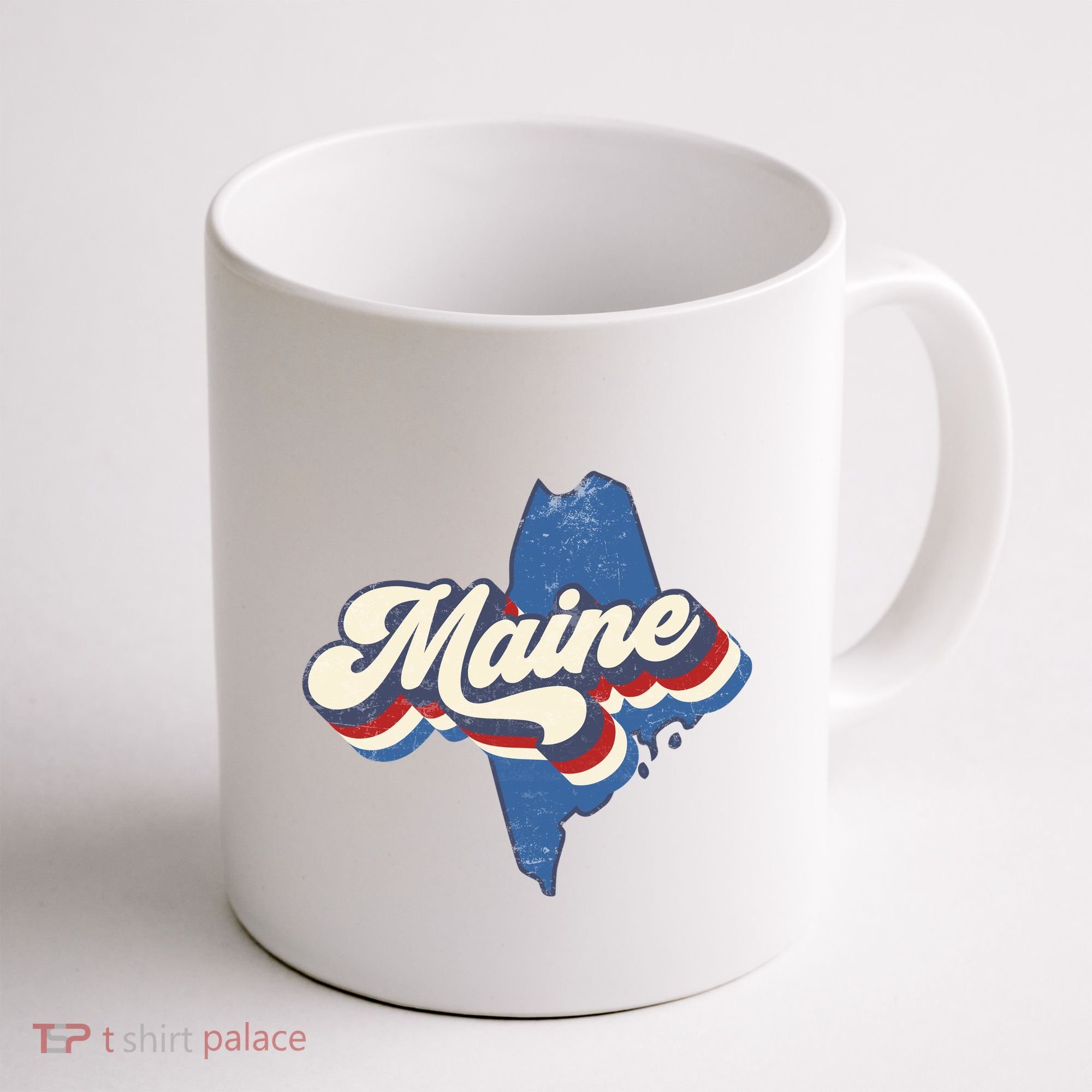 State Of Maine Retro Logo Coffee Mug