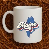 State Of Maine Retro Logo Coffee Mug thumb 2