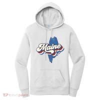 State Of Maine Retro Logo Women's Hoodie thumb 0