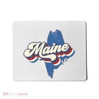 State Of Maine Retro Logo Mousepad thumb 0
