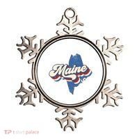 State Of Maine Retro Logo Ornament thumb 0