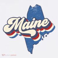 State Of Maine Retro Logo Baby Bodysuit thumb 2