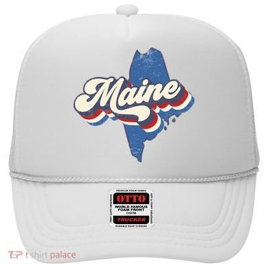 State Of Maine Retro Logo Hat