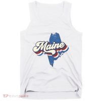 State Of Maine Retro Logo Tank Top thumb 0
