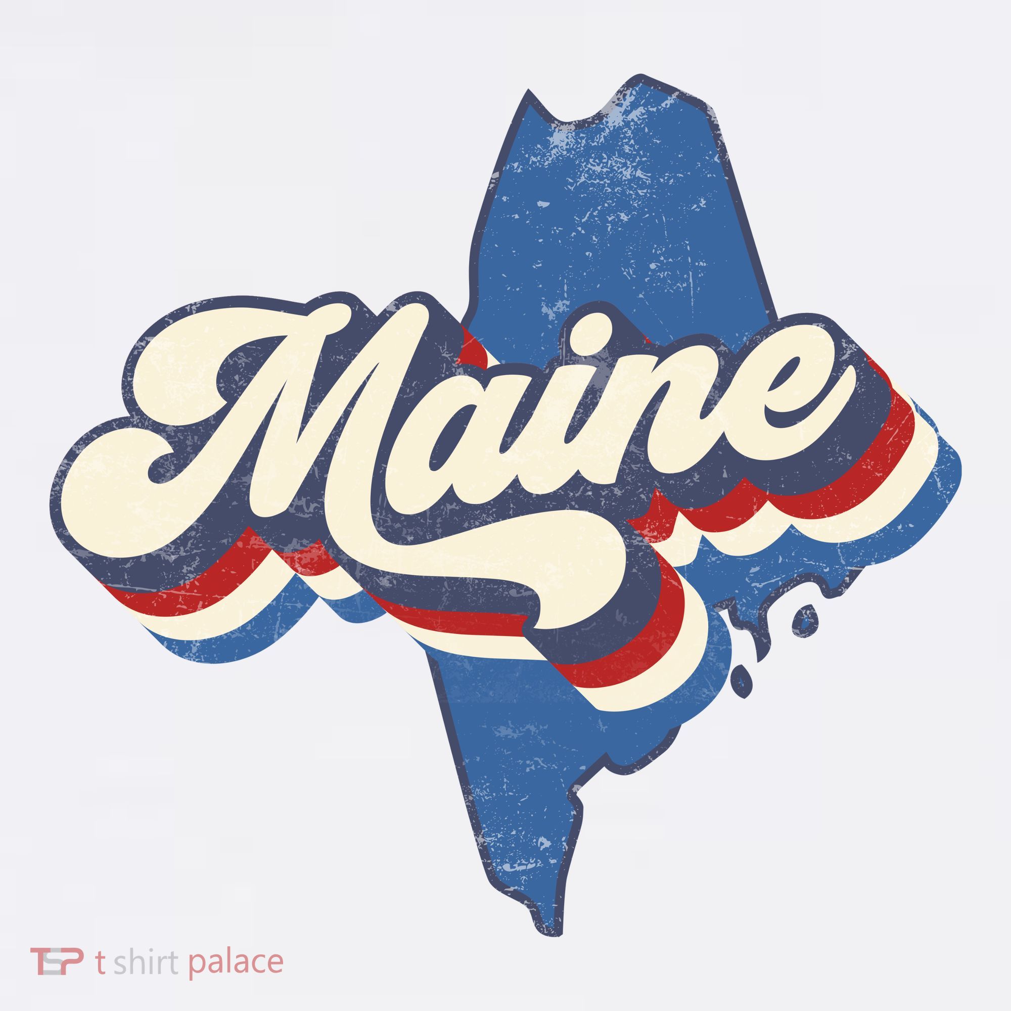State Of Maine Retro Logo Visor