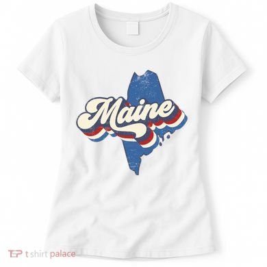 State Of Maine Retro Logo Women's T-Shirt
