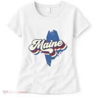 State Of Maine Retro Logo Women's T-Shirt thumb 0