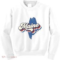State Of Maine Retro Logo Kids Sweatshirt thumb 0