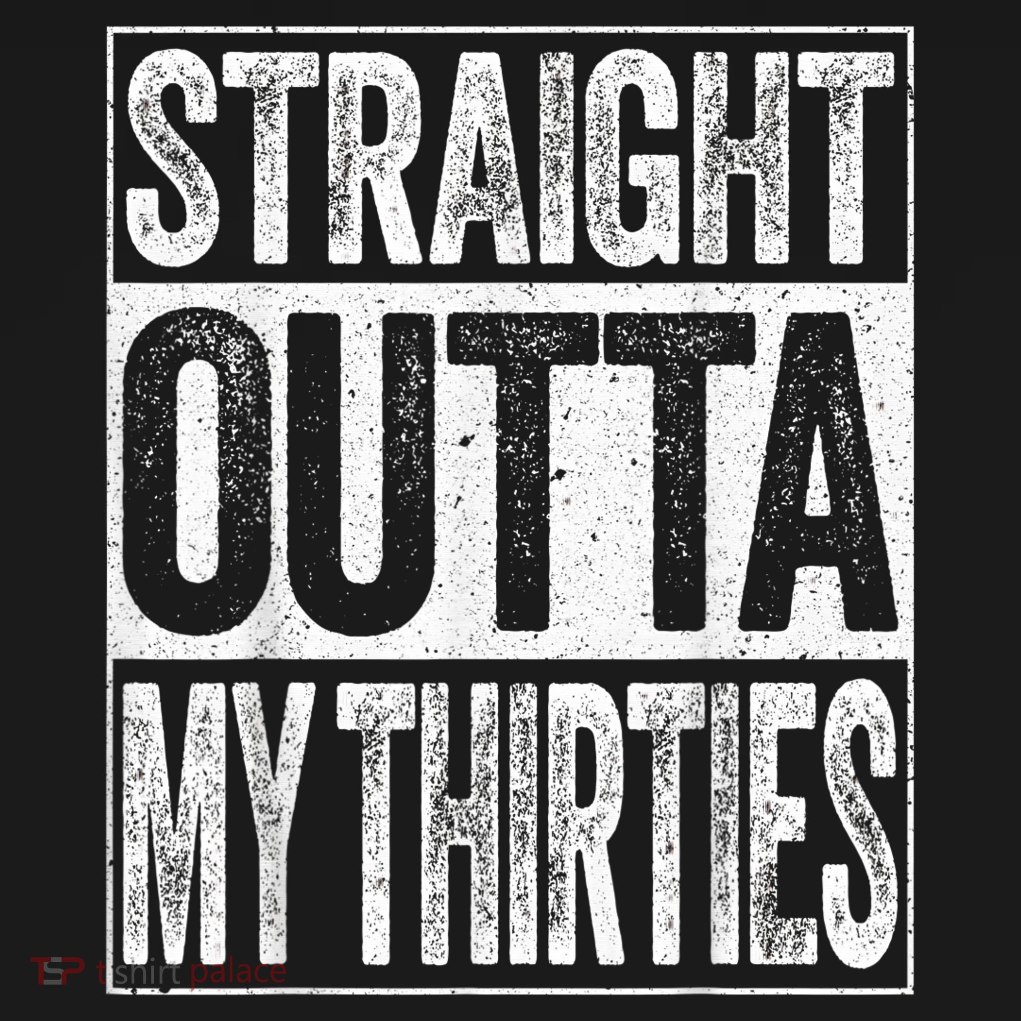 Straight Outta My Thirties Funny 40th Birthday Shirt shirt T-Shirt