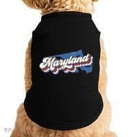 State Of Maryland Retro Logo Doggie Tank thumb 0