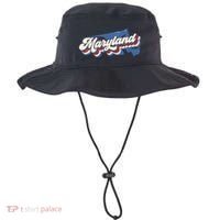 State Of Maryland Retro Logo Bucket Hat thumb 0