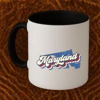 State Of Maryland Retro Logo Coffee Mug thumb 2