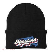 State Of Maryland Retro Logo Beanie thumb 0