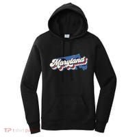 State Of Maryland Retro Logo Women's Hoodie thumb 0