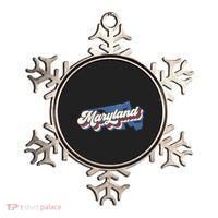 State Of Maryland Retro Logo Ornament thumb 0