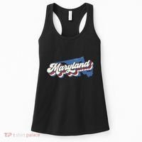 State Of Maryland Retro Logo Women's Tank Top thumb 0