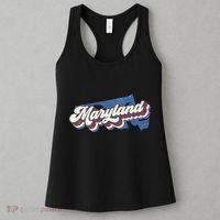 State Of Maryland Retro Logo Women's Tank Top thumb 3