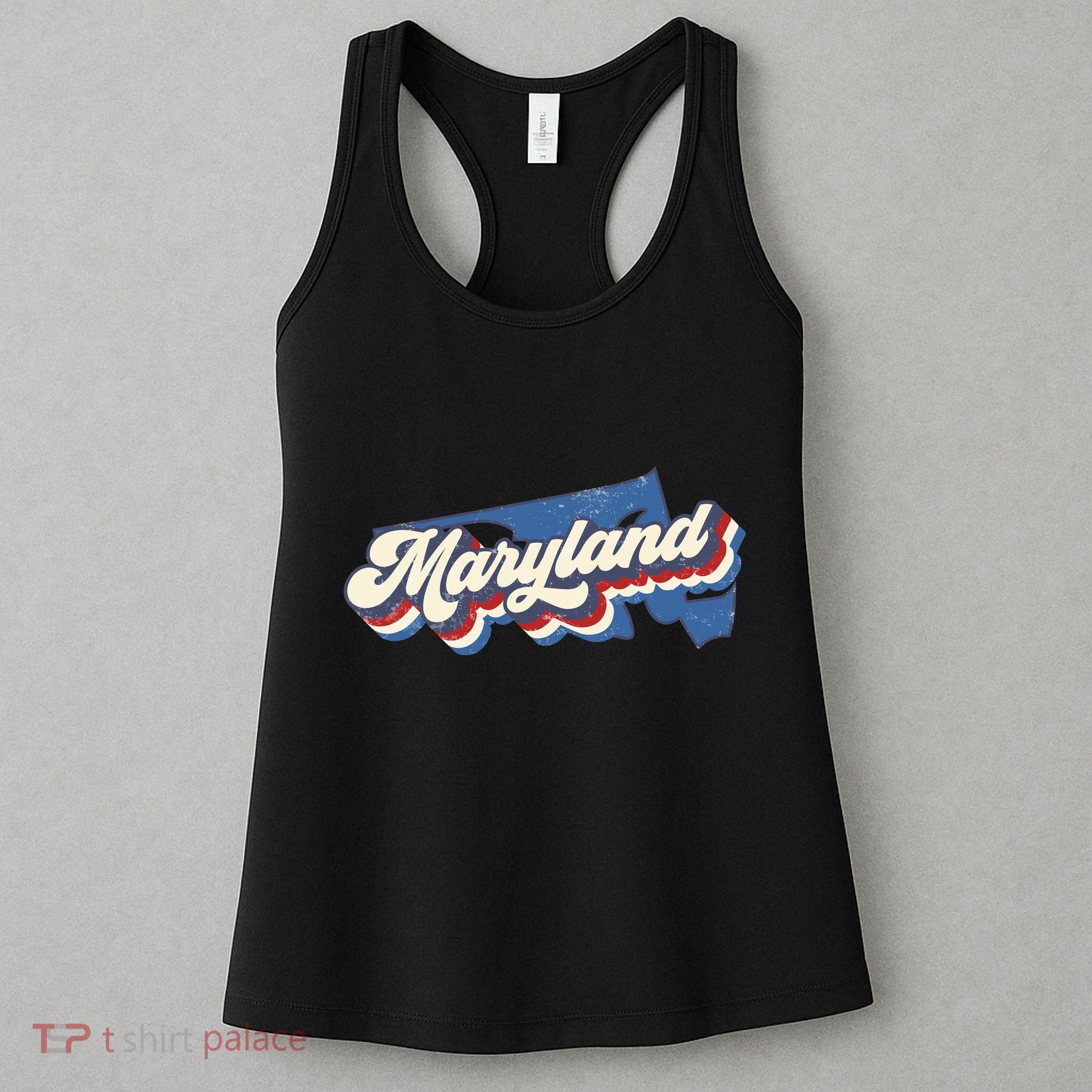 State Of Maryland Retro Logo Women's Tank Top
