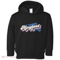 State Of Maryland Retro Logo Toddler Hoodie thumb 0