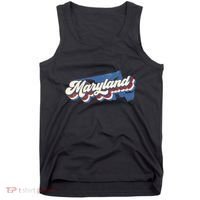 State Of Maryland Retro Logo Tank Top thumb 0
