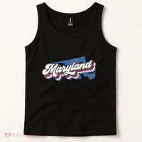 State Of Maryland Retro Logo Tank Top thumb 2