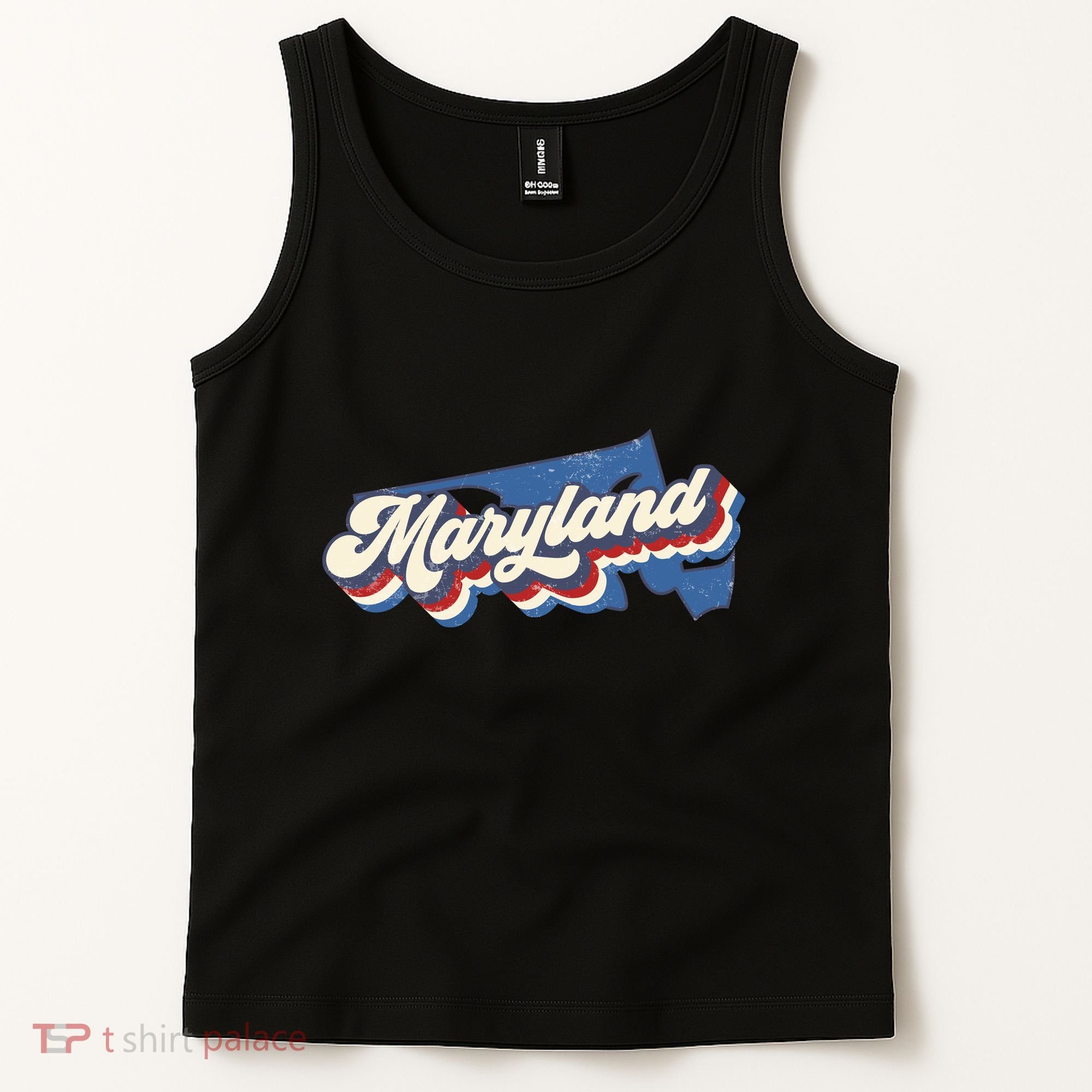 State Of Maryland Retro Logo Tank Top