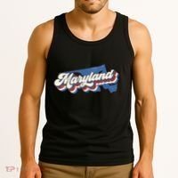 State Of Maryland Retro Logo Tank Top thumb 3