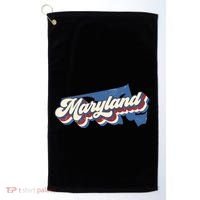 State Of Maryland Retro Logo Golf Towel thumb 0