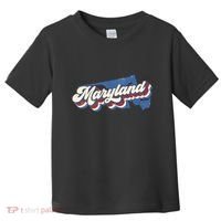 State Of Maryland Retro Logo Toddler T-Shirt thumb 0