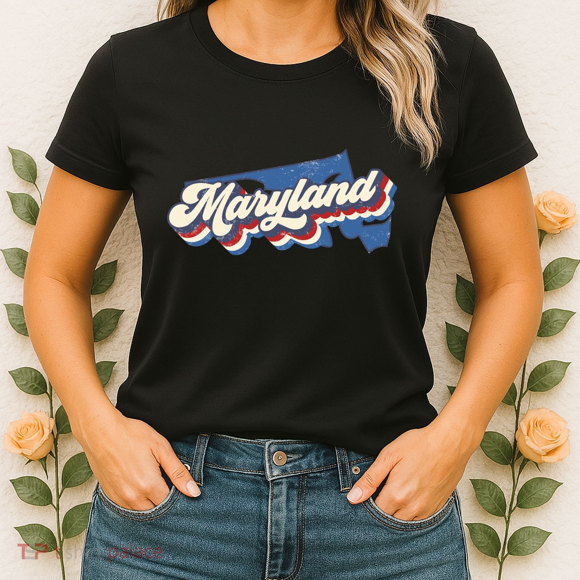 State Of Maryland Retro Logo Women's T-Shirt