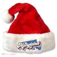State Of Maryland Retro Logo Santa Hat thumb 0