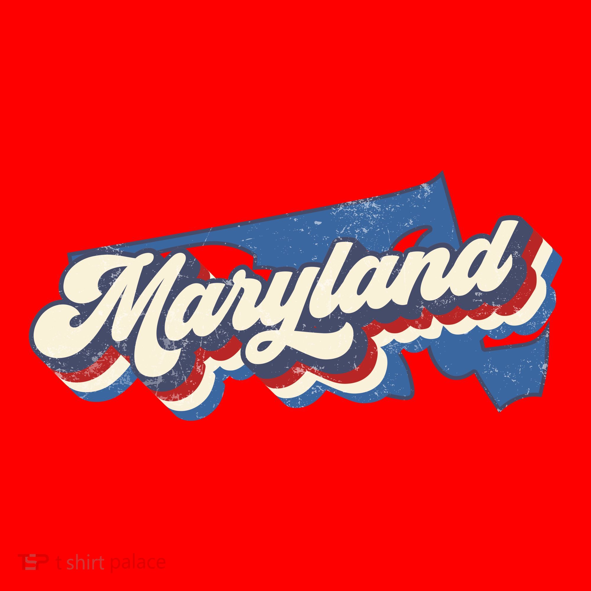 State Of Maryland Retro Logo Santa Hat