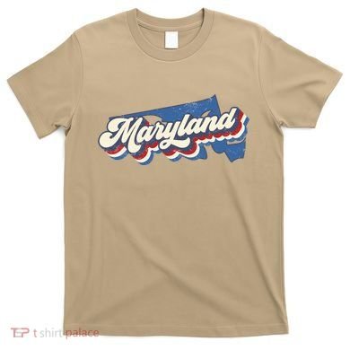 State Of Maryland Retro Logo T-Shirt