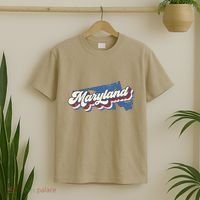State Of Maryland Retro Logo T-Shirt thumb 2