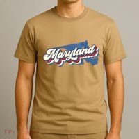 State Of Maryland Retro Logo T-Shirt thumb 3