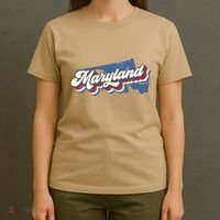 State Of Maryland Retro Logo T-Shirt thumb 4
