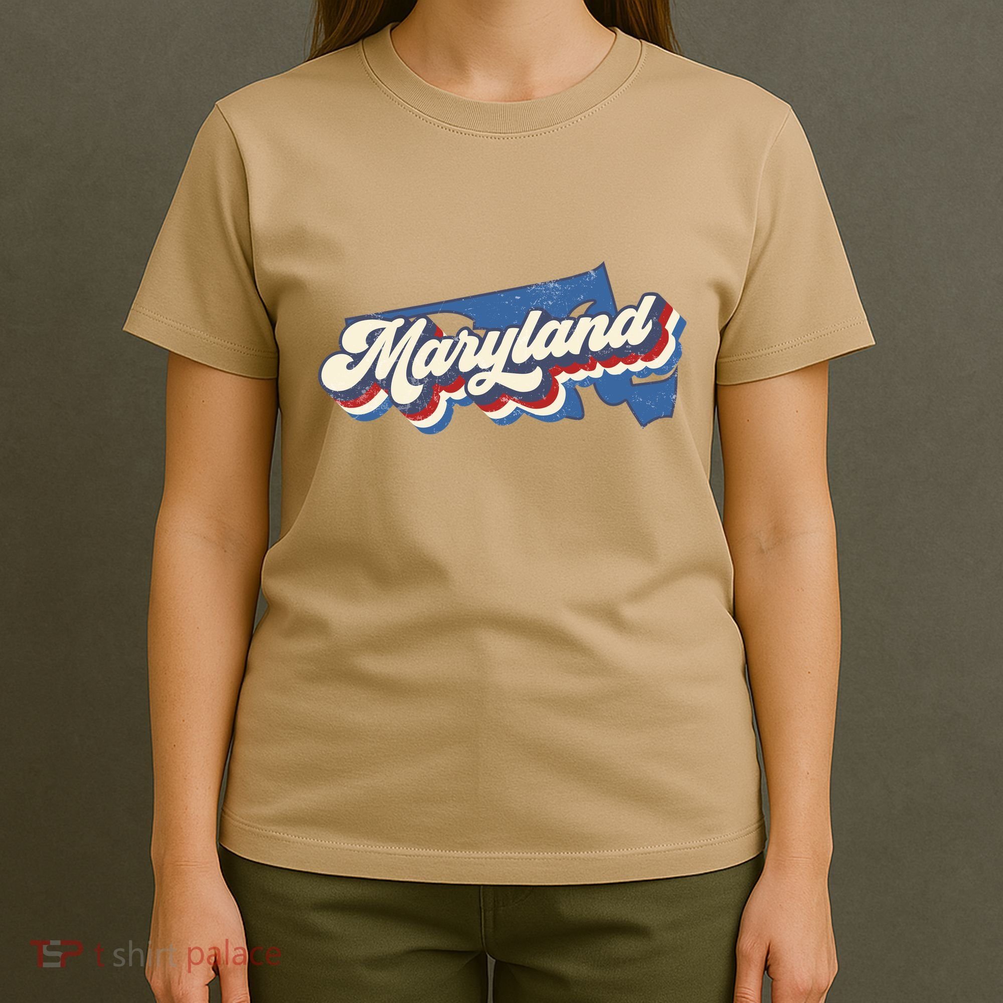 State Of Maryland Retro Logo T-Shirt