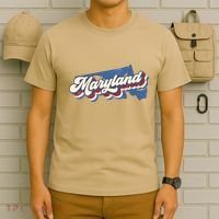 State Of Maryland Retro Logo T-Shirt thumb 6