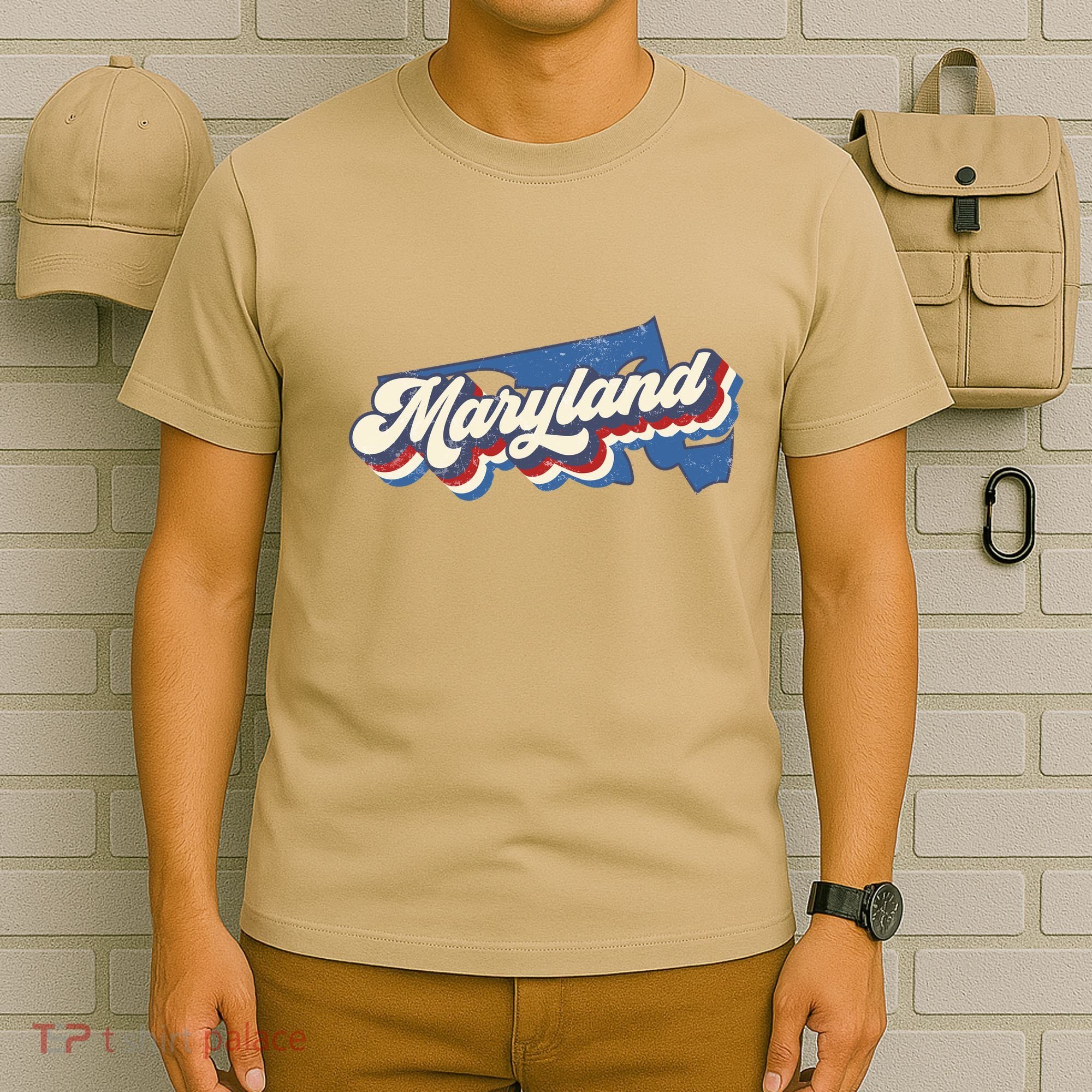 State Of Maryland Retro Logo T-Shirt