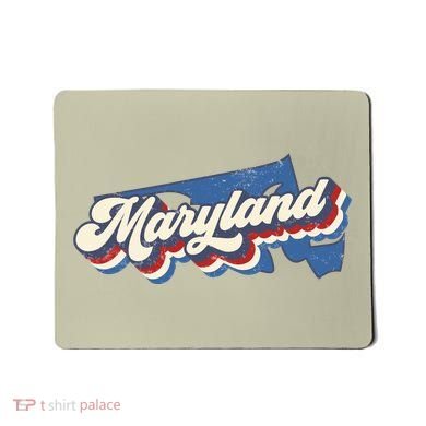 State Of Maryland Retro Logo Mousepad