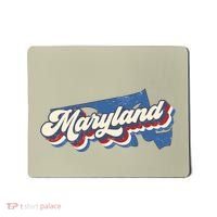 State Of Maryland Retro Logo Mousepad thumb 0